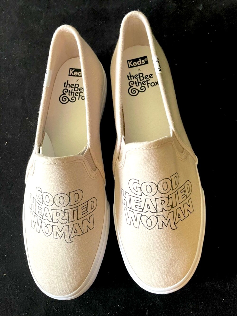 Women’s NWOT KEDS GOOD HEARTED WOMAN Good Hearted Slip-On Sneakers Sz 8.5